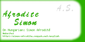 afrodite simon business card